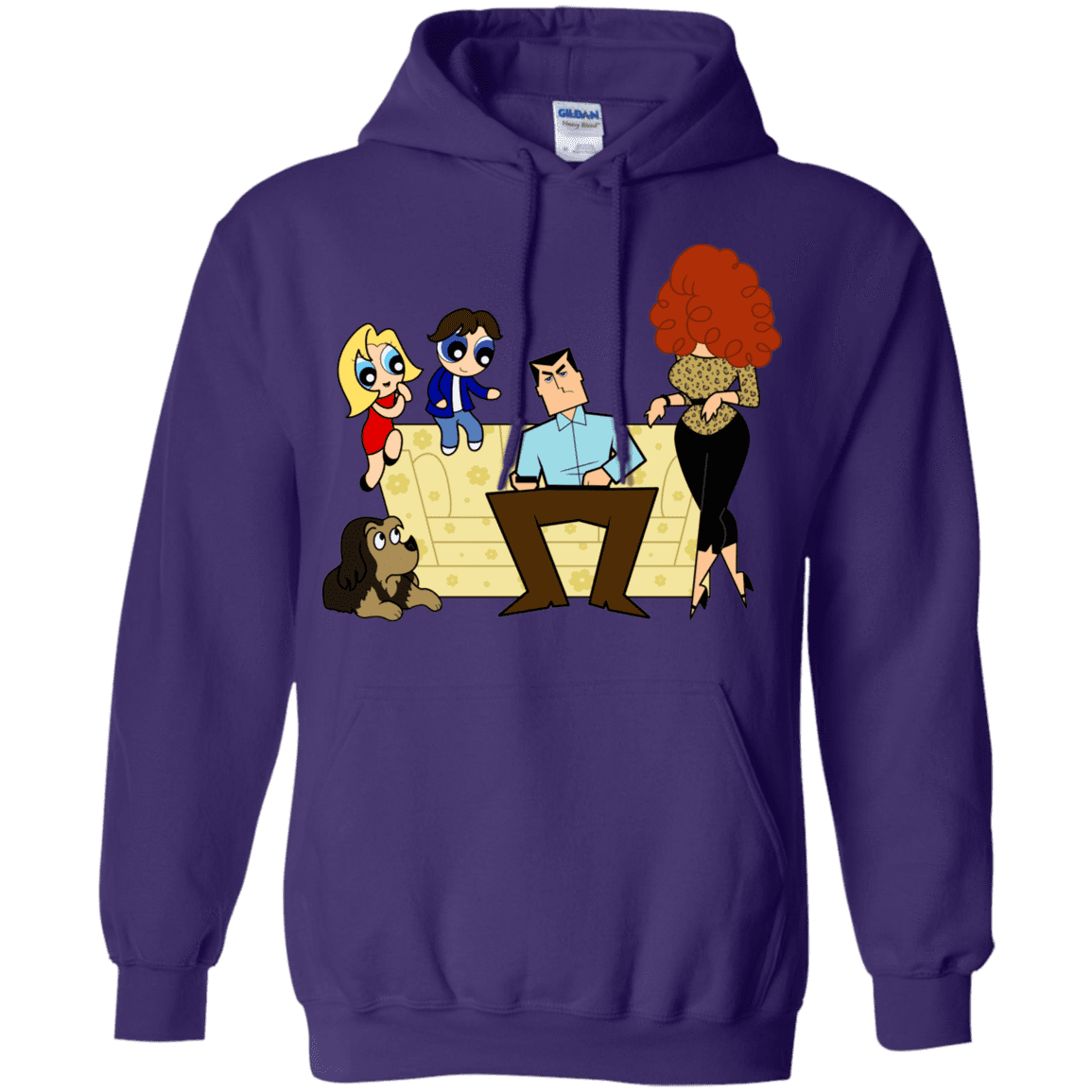 Sweatshirts Purple / S Married with Puffs Pullover Hoodie