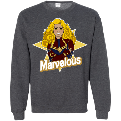 Sweatshirts Dark Heather / S Marvelous Crewneck Sweatshirt