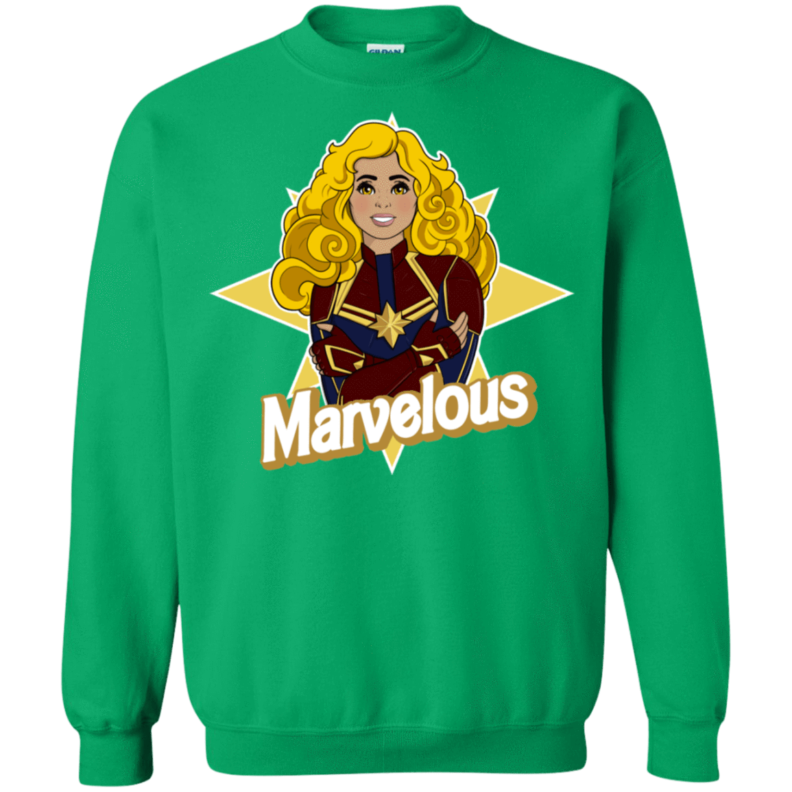 Sweatshirts Irish Green / S Marvelous Crewneck Sweatshirt
