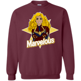 Sweatshirts Maroon / S Marvelous Crewneck Sweatshirt