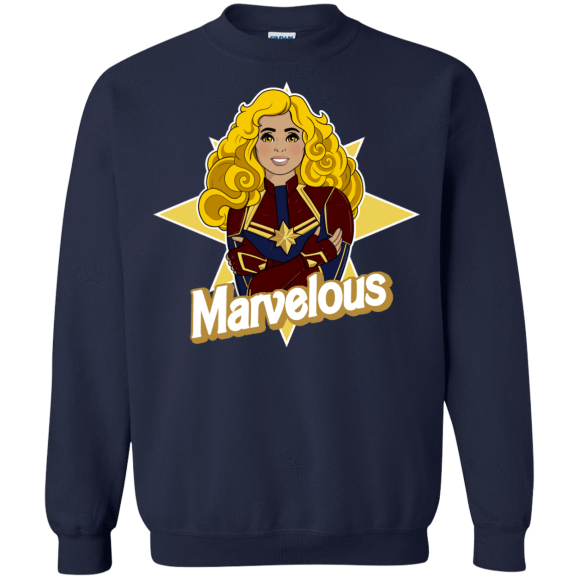 Sweatshirts Navy / S Marvelous Crewneck Sweatshirt