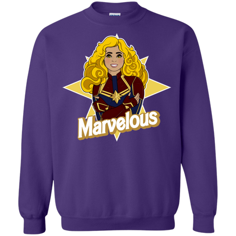 Sweatshirts Purple / S Marvelous Crewneck Sweatshirt