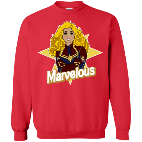 Sweatshirts Red / S Marvelous Crewneck Sweatshirt