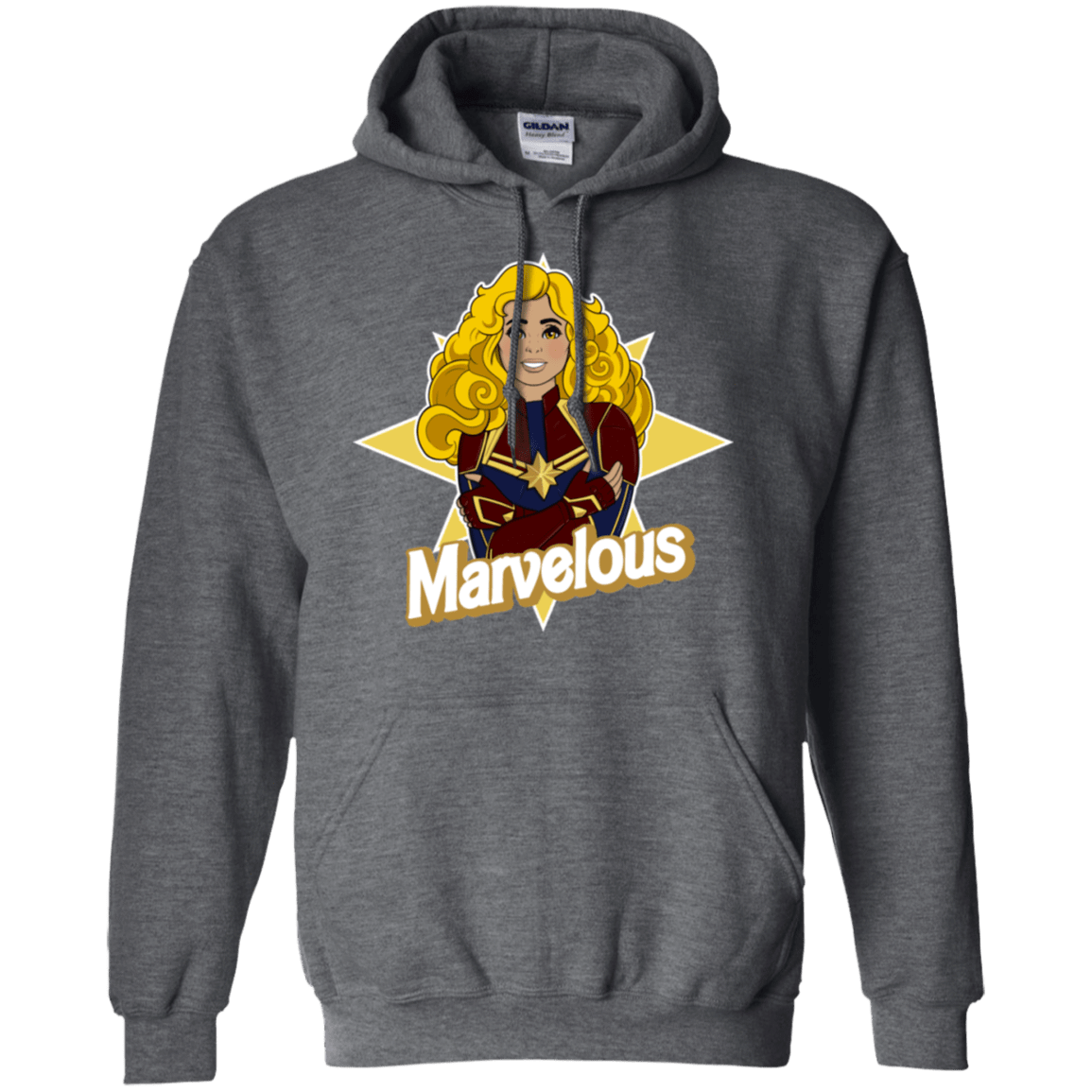 Sweatshirts Dark Heather / S Marvelous Pullover Hoodie