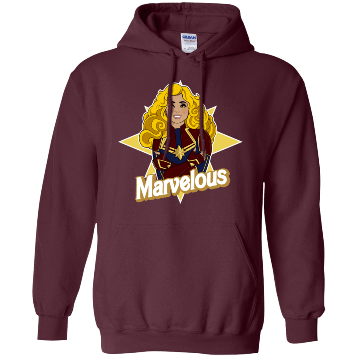 Sweatshirts Maroon / S Marvelous Pullover Hoodie