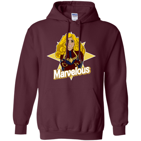 Sweatshirts Maroon / S Marvelous Pullover Hoodie