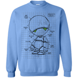 Sweatshirts Carolina Blue / S Marvin's Plan Crewneck Sweatshirt