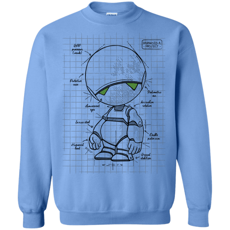 Sweatshirts Carolina Blue / S Marvin's Plan Crewneck Sweatshirt