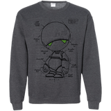 Sweatshirts Dark Heather / S Marvin's Plan Crewneck Sweatshirt