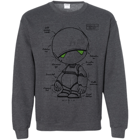 Sweatshirts Dark Heather / S Marvin's Plan Crewneck Sweatshirt