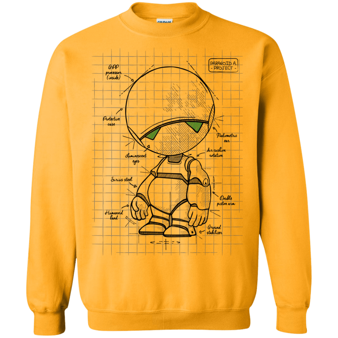 Sweatshirts Gold / S Marvin's Plan Crewneck Sweatshirt