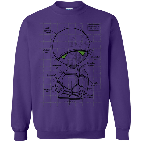 Sweatshirts Purple / S Marvin's Plan Crewneck Sweatshirt