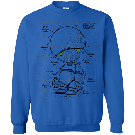 Sweatshirts Royal / S Marvin's Plan Crewneck Sweatshirt