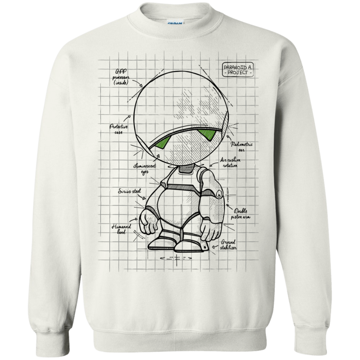 Sweatshirts White / S Marvin's Plan Crewneck Sweatshirt