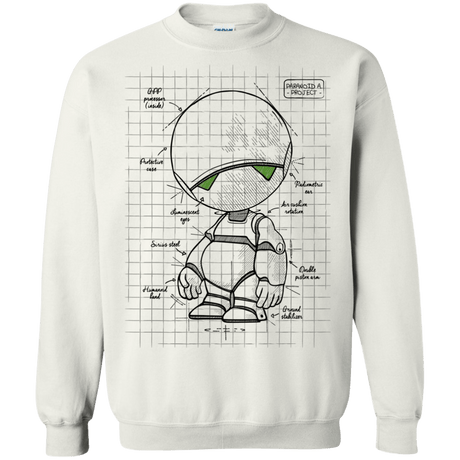 Sweatshirts White / S Marvin's Plan Crewneck Sweatshirt