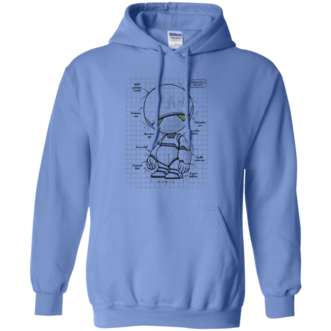 Sweatshirts Carolina Blue / S Marvin's Plan Pullover Hoodie