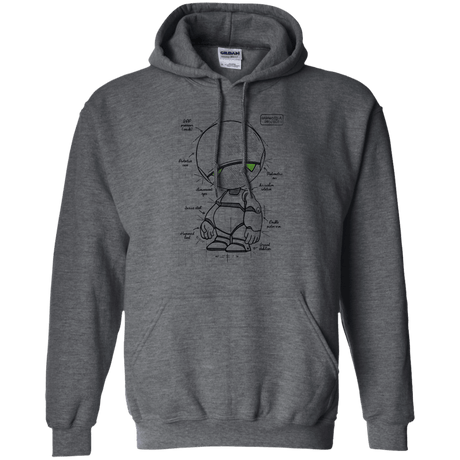 Sweatshirts Dark Heather / S Marvin's Plan Pullover Hoodie