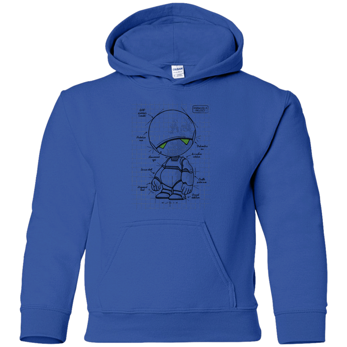 Sweatshirts Royal / YS Marvin's Plan Youth Hoodie
