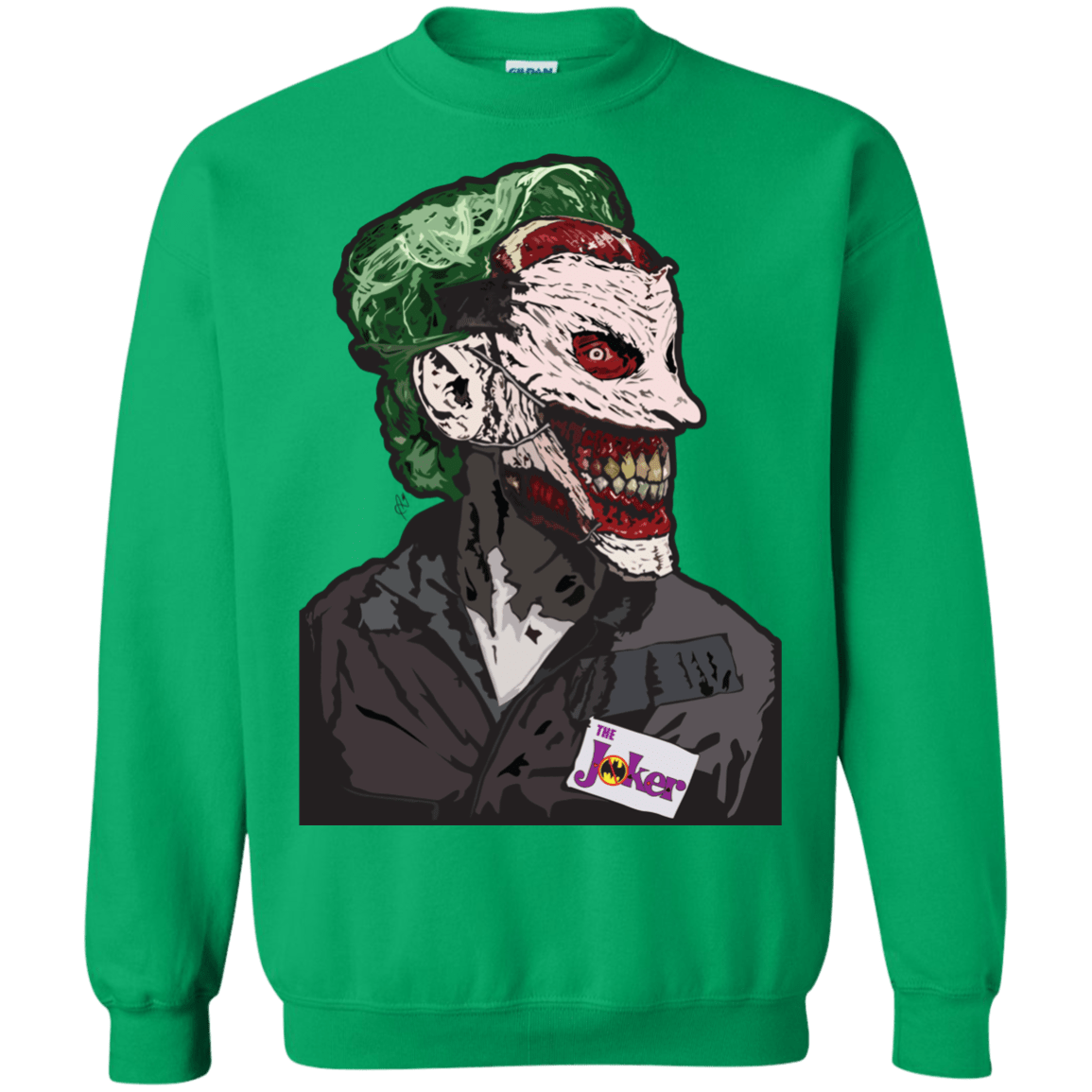 Sweatshirts Irish Green / S Masked Joker Crewneck Sweatshirt