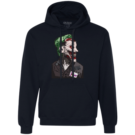 Sweatshirts Navy / S Masked Joker Premium Fleece Hoodie