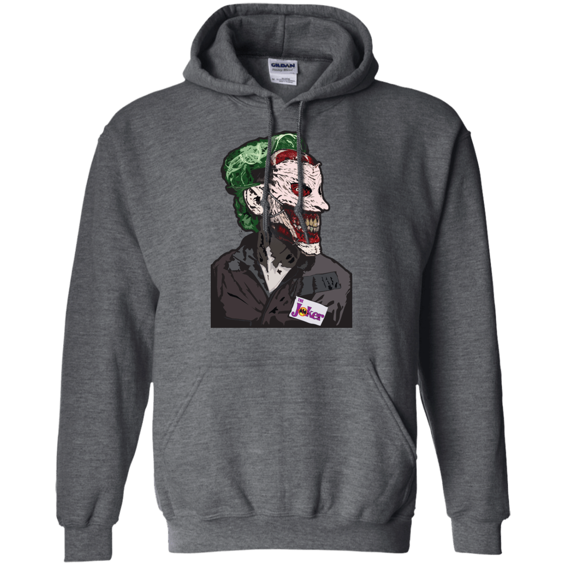 Sweatshirts Dark Heather / S Masked Joker Pullover Hoodie