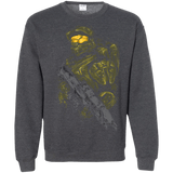 Sweatshirts Dark Heather / Small MASTER CHIEF Crewneck Sweatshirt