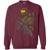 Sweatshirts Maroon / Small MASTER CHIEF Crewneck Sweatshirt