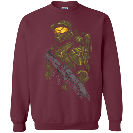Sweatshirts Maroon / Small MASTER CHIEF Crewneck Sweatshirt