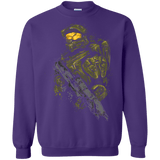Sweatshirts Purple / Small MASTER CHIEF Crewneck Sweatshirt