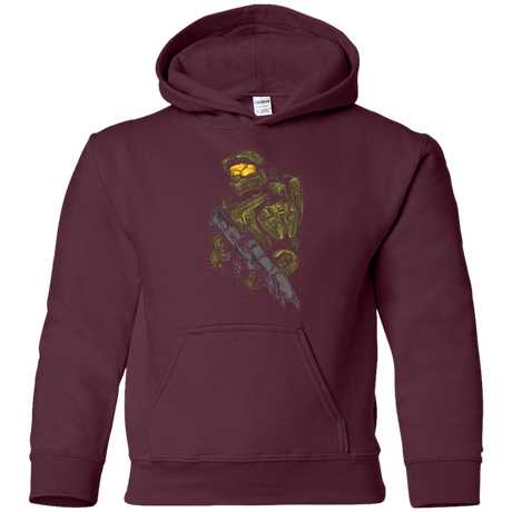 Sweatshirts Maroon / YS MASTER CHIEF Youth Hoodie