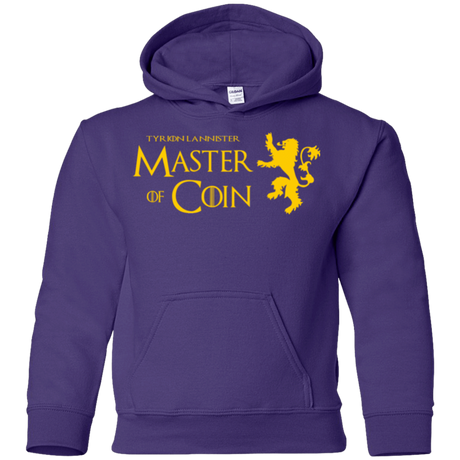 Sweatshirts Purple / YS Master of Coin Youth Hoodie