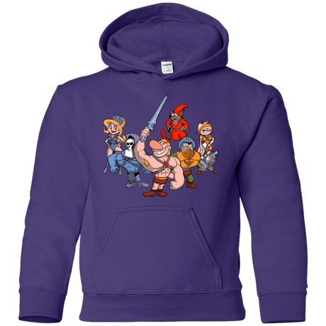Sweatshirts Purple / YS Masters of the Grimverse Youth Hoodie