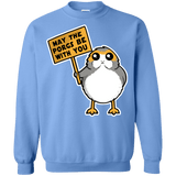 Sweatshirts Carolina Blue / Small May The Porgs Be With You Crewneck Sweatshirt