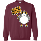 Sweatshirts Maroon / Small May The Porgs Be With You Crewneck Sweatshirt