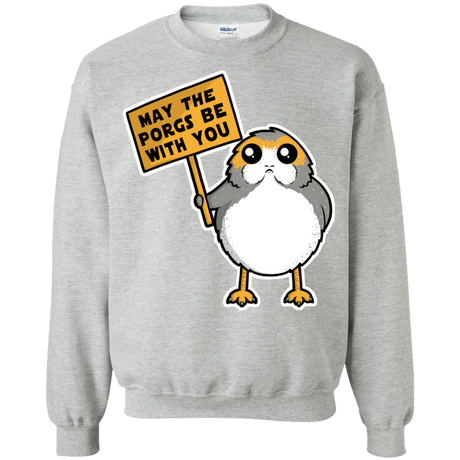 Sweatshirts Sport Grey / Small May The Porgs Be With You Crewneck Sweatshirt