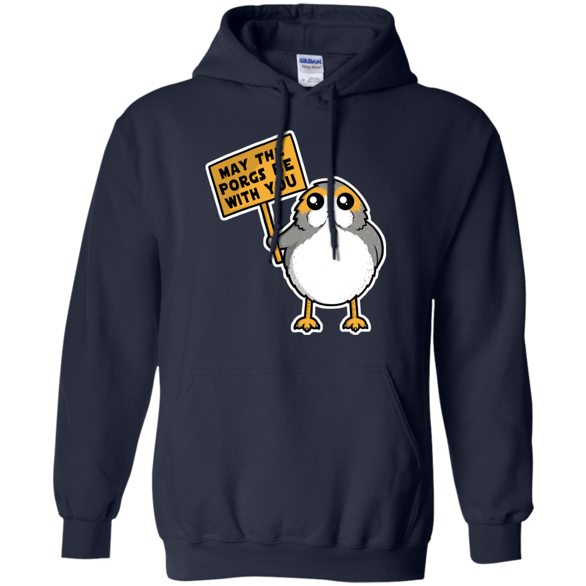 Sweatshirts Navy / Small May The Porgs Be With You Pullover Hoodie