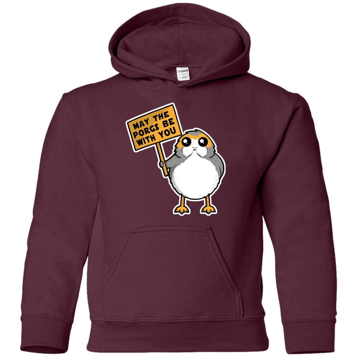 Sweatshirts Maroon / YS May The Porgs Be With You Youth Hoodie