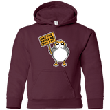 Sweatshirts Maroon / YS May The Porgs Be With You Youth Hoodie
