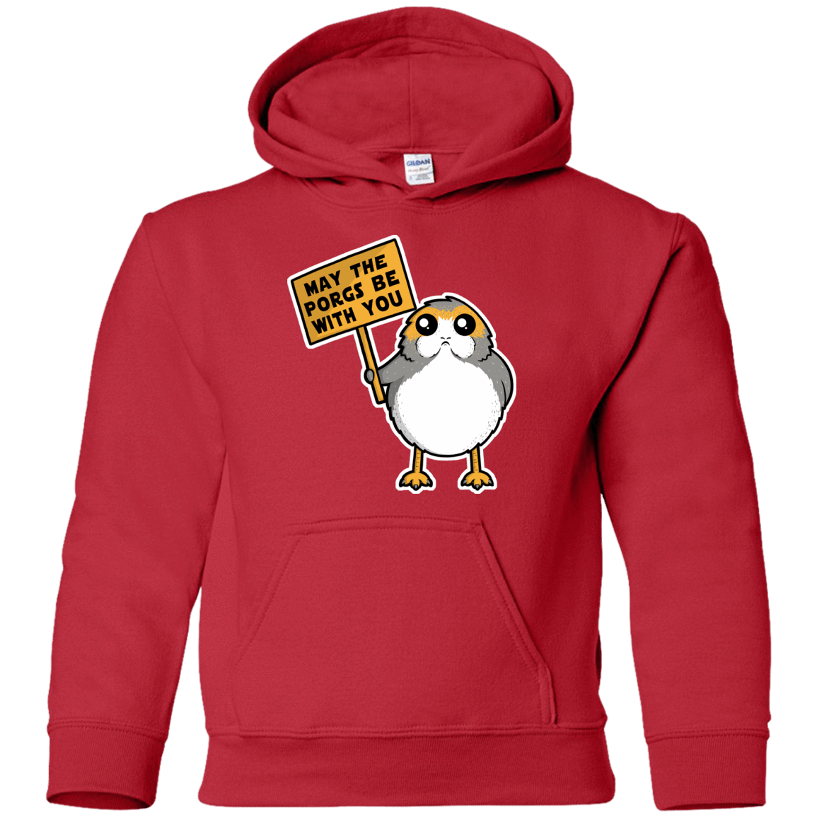Sweatshirts Red / YS May The Porgs Be With You Youth Hoodie