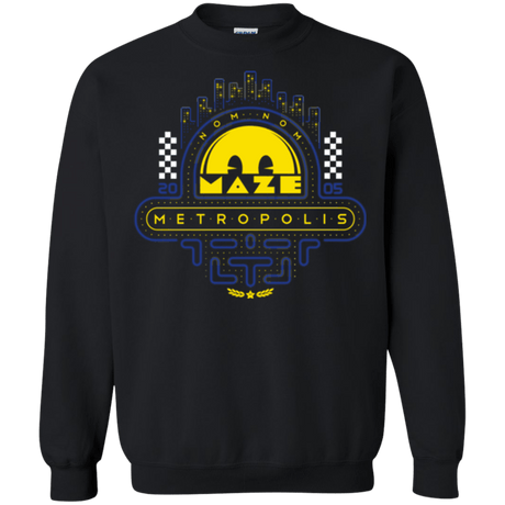 Sweatshirts Black / Small Maze Metropolis Crewneck Sweatshirt
