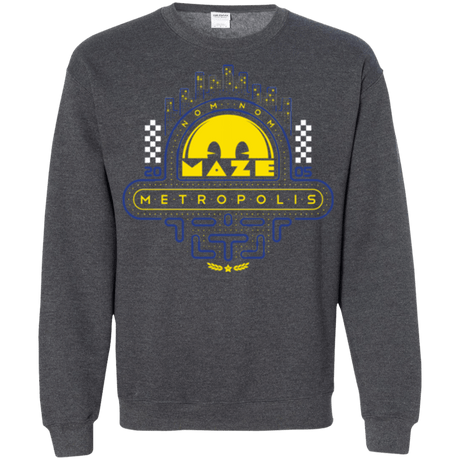 Sweatshirts Dark Heather / Small Maze Metropolis Crewneck Sweatshirt