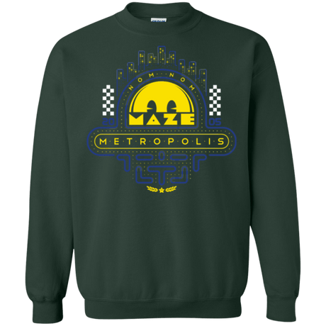 Sweatshirts Forest Green / Small Maze Metropolis Crewneck Sweatshirt