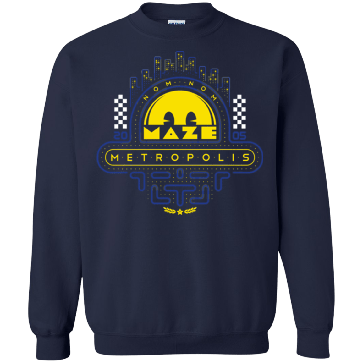 Sweatshirts Navy / Small Maze Metropolis Crewneck Sweatshirt