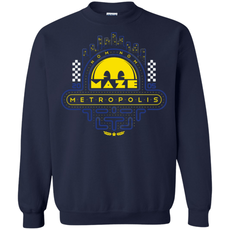 Sweatshirts Navy / Small Maze Metropolis Crewneck Sweatshirt