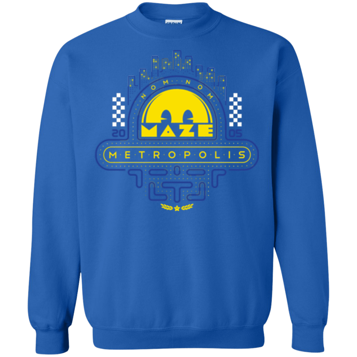 Sweatshirts Royal / Small Maze Metropolis Crewneck Sweatshirt
