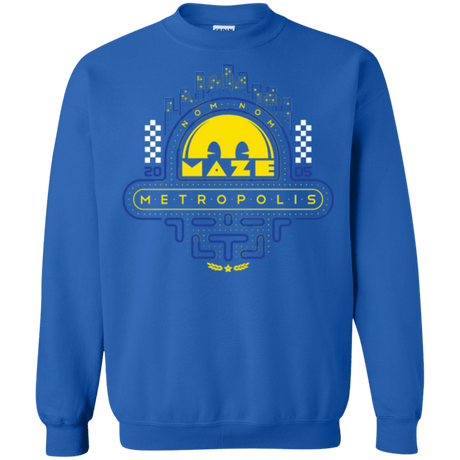 Sweatshirts Royal / Small Maze Metropolis Crewneck Sweatshirt