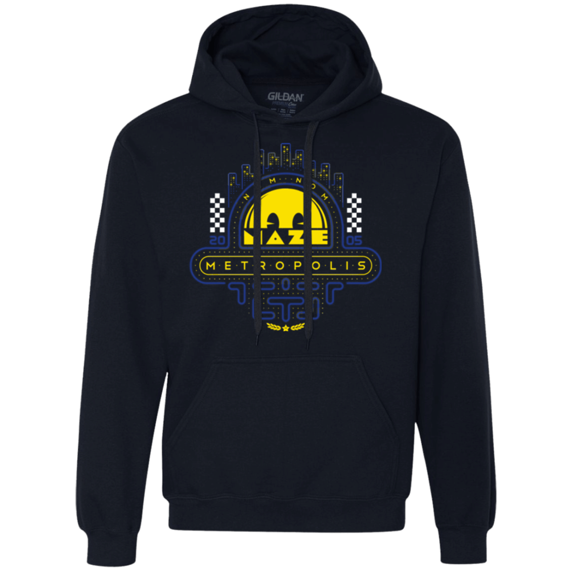 Sweatshirts Navy / Small Maze Metropolis Premium Fleece Hoodie