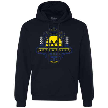 Sweatshirts Navy / Small Maze Metropolis Premium Fleece Hoodie