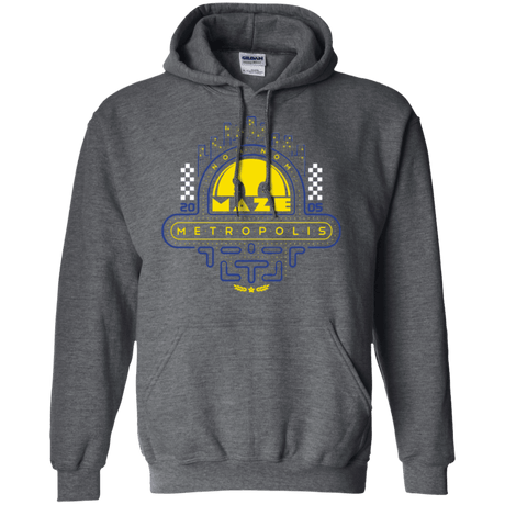 Sweatshirts Dark Heather / Small Maze Metropolis Pullover Hoodie