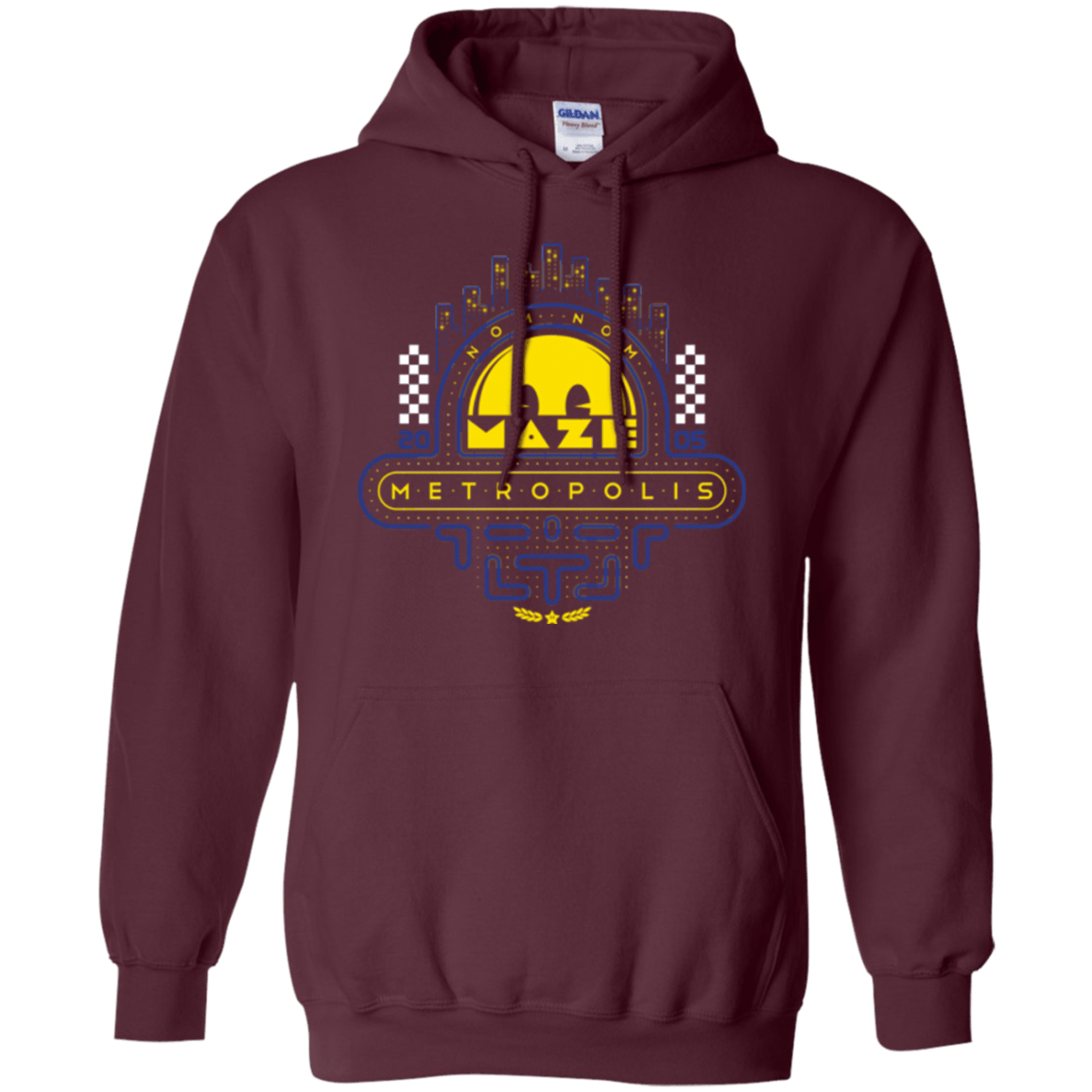 Sweatshirts Maroon / Small Maze Metropolis Pullover Hoodie